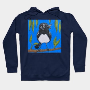 Willywagtail dinner time Hoodie